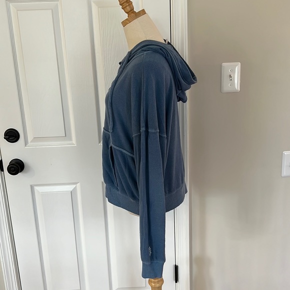 Free People Believe It blue lace up hoodie - Picture 4 of 14